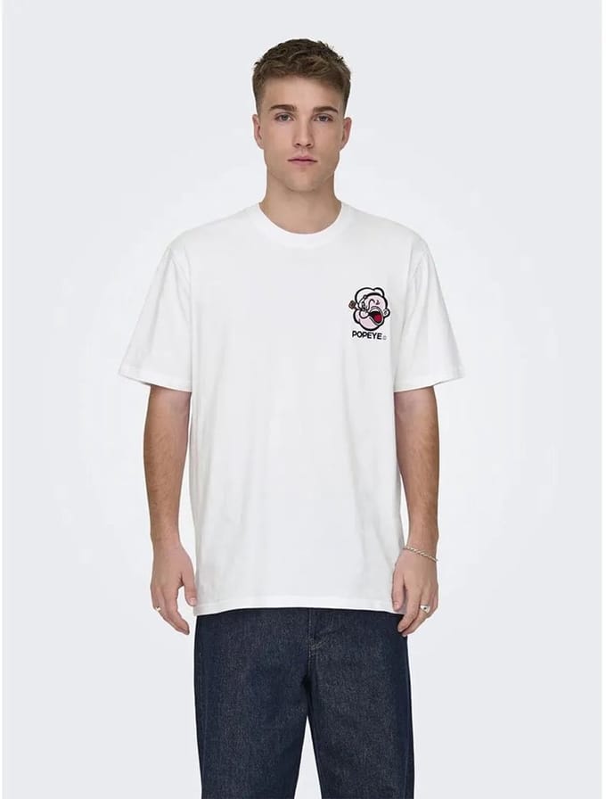 ONLY&SONS - ONSPOPEYE LIFE LIC REG SS TEE - Heren - T-shirts