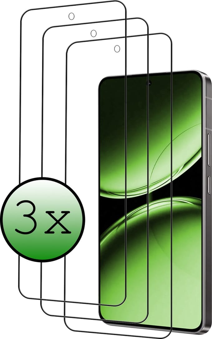 Screenprotector Geschikt voor Oneplus Nord 4 Screenprotector Beschermglas Full Cover - Screenprotector Geschikt voor Oneplus Nord 4 Screen Protector Full Cover - 3 Stuks