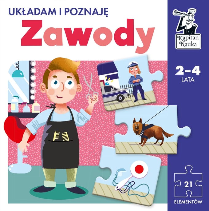 Kapitan Nauka: Beroepen Puzzel - Leren en Ontdekken