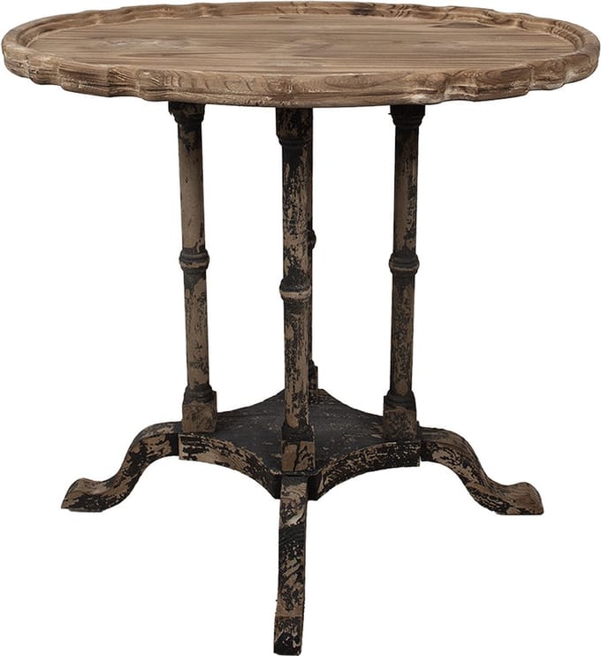 Clayre & Eef Bijzettafel 66x42x64 cm Bruin Hout
