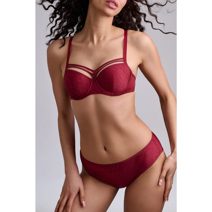 Marlies Dekkers Seduction Cabernet Print Plunge Balcony Bra Größe: 80B | BHs Outlet | Damen