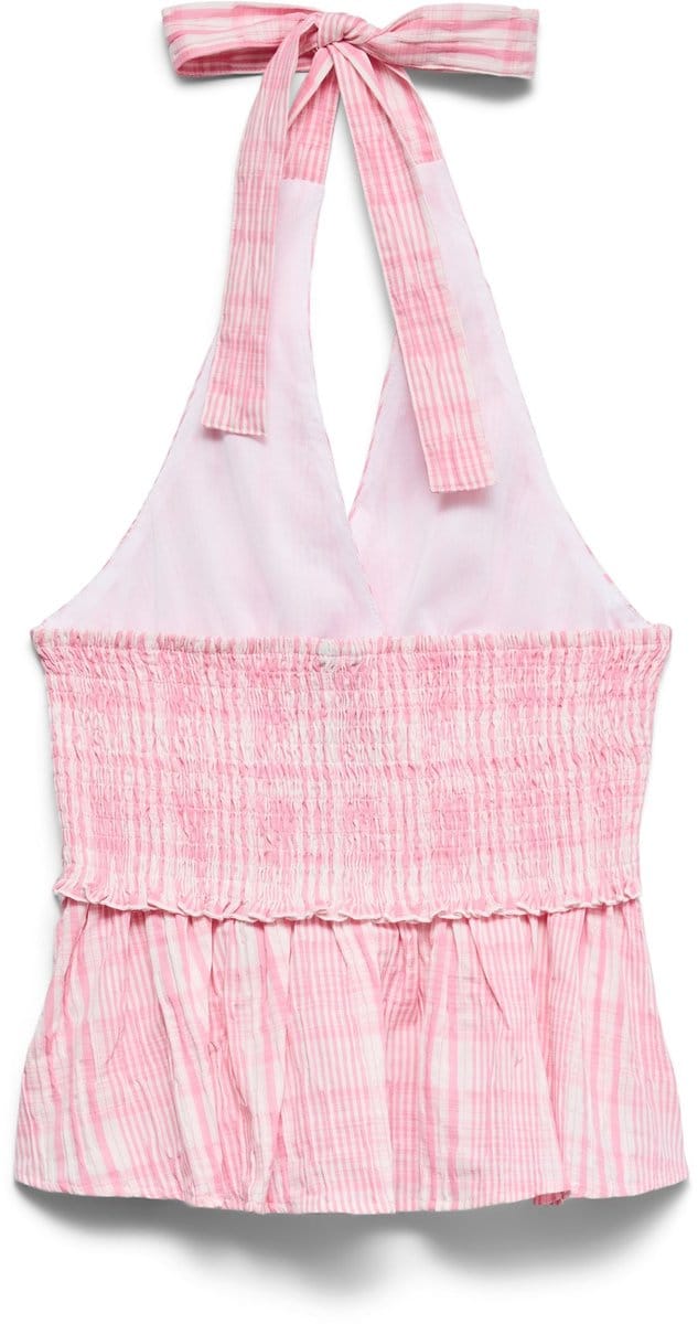 VERO MODA - VMANDIE HALTERNECK CHECK TOP WVN - Dames - Blouses