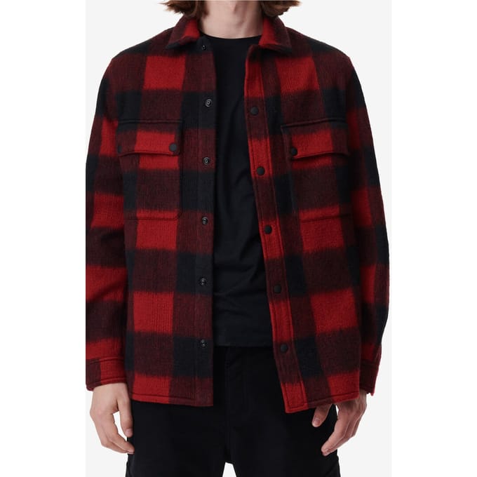 IRO Paris Ilario Overshirt Mixed Red Größe: S | Casual hemden Outlet | Herren | Rot