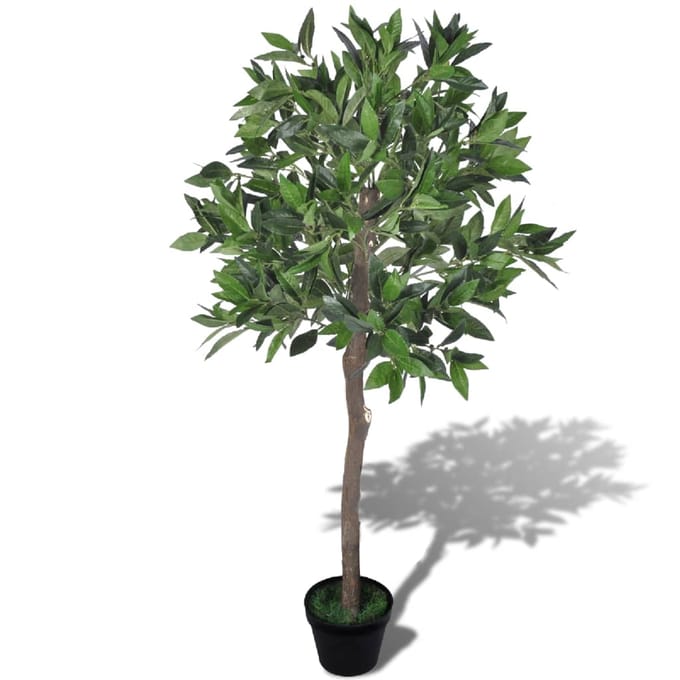 vidaXL - Kunst - laurierboom - met - pot - 120 - cm