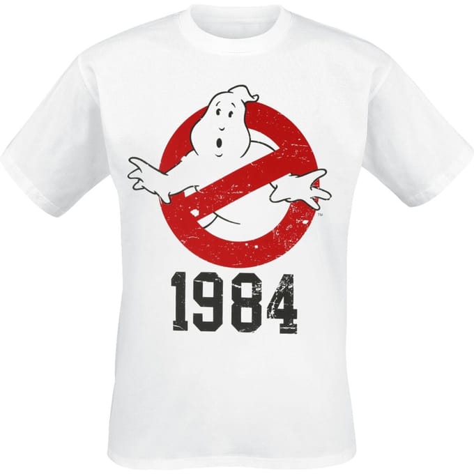 Ghostbusters T-shirt - 1984 - S tot XXL - voor Mannen - wit