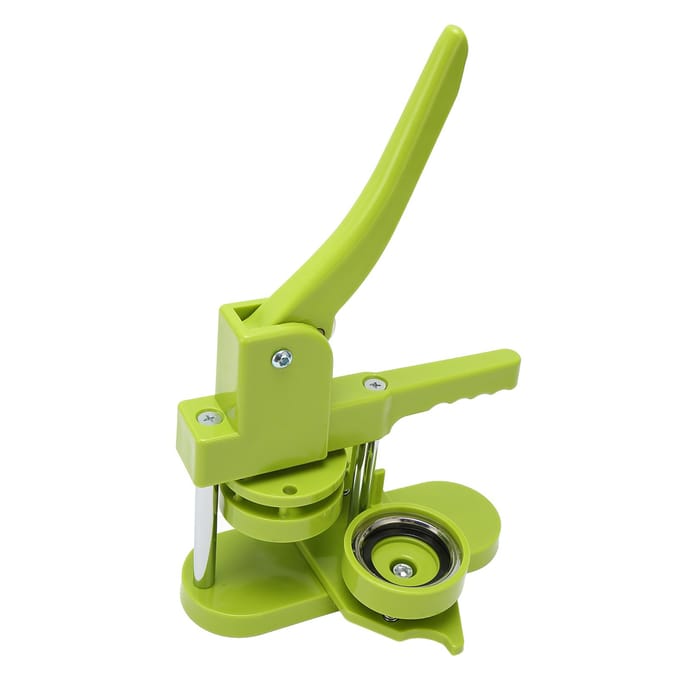 Button Maker Machine 58mm Hoge Sterkte Plastic Licht Eenvoudige Bediening Badge Pons Persmachine met yellow