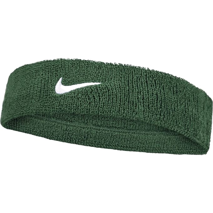Nike Klassieke Swoosh Hoofdband (Groen/Wit)
