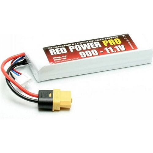 Red Power LiPo accupack 11.1 V 900 mAh Aantal cellen: 3 60 C Softcase XT60