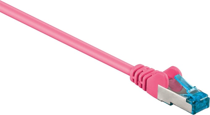 Goobay - S/FTP netwerkkabel CAT6a - Roze - 1 meter