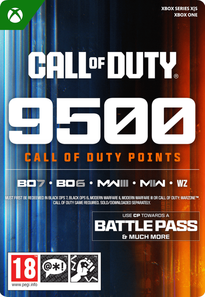 9500 CALL OF DUTY POINTS