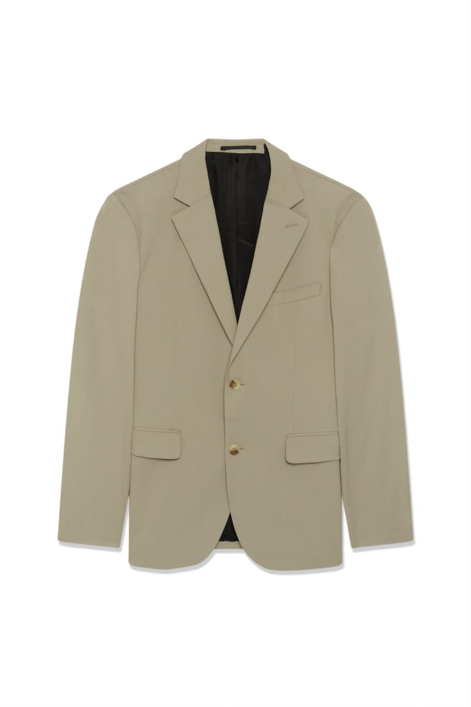 Regular fit colbert met viscosemix model 'Charles'