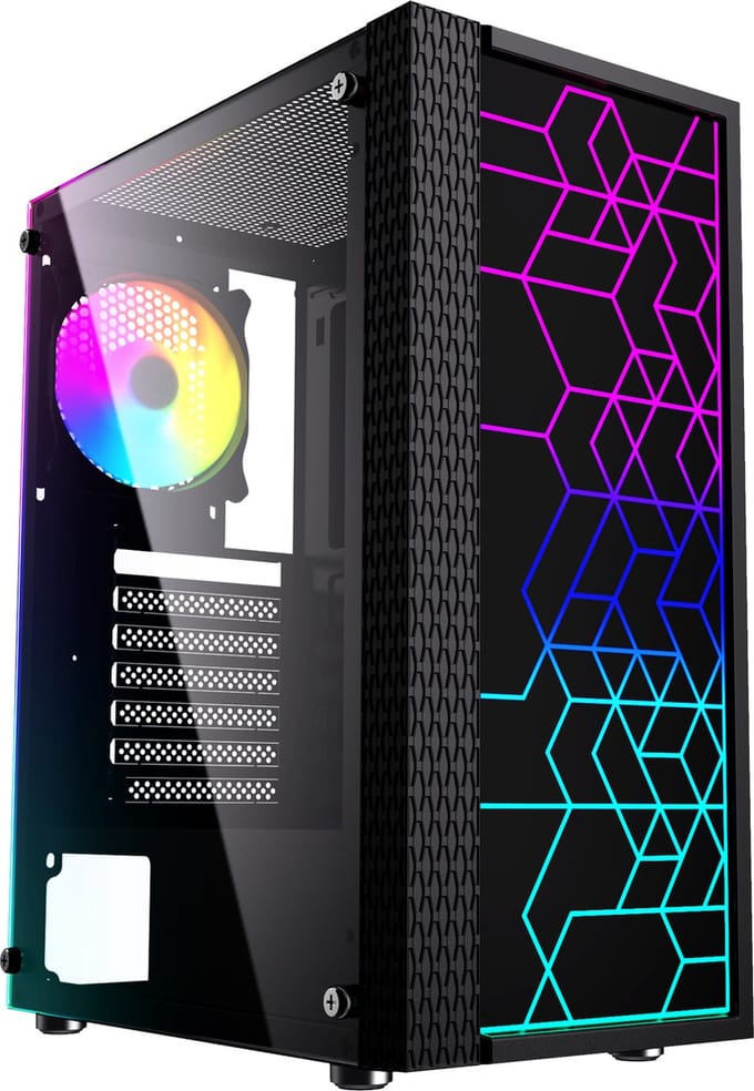 Gembird Fornax 2500 - mid tower - ATX - Case - Tower - Zwart