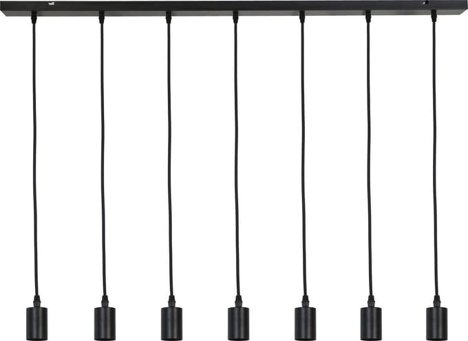 Light & Living Brandon Hanglamp - Zwart - 7L