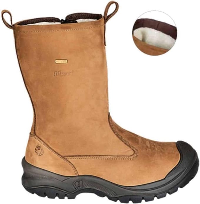Grisport Safety Laars 72715C+L Wool S3 + Rits Cognac - cognac - 39