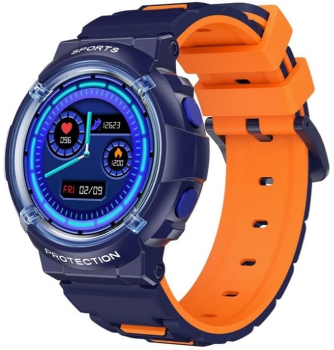 West Watches Smartwatch Kinderen Model Storm II Activity Tracker - Kinderen - Blauw Oranje