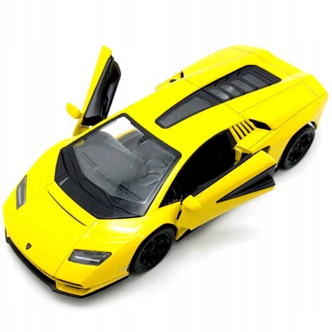 Kinsmart Lamborghini Countach LPI 800-4 1:38 Geel Metaal