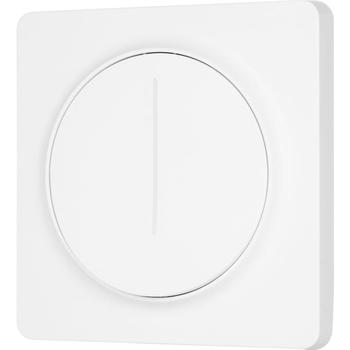 Slimme Zigbee-lichtschakelaar compatibel met Alexa Google Home met afstandsbediening Enkelpolige nul WiFi Light Switch wit