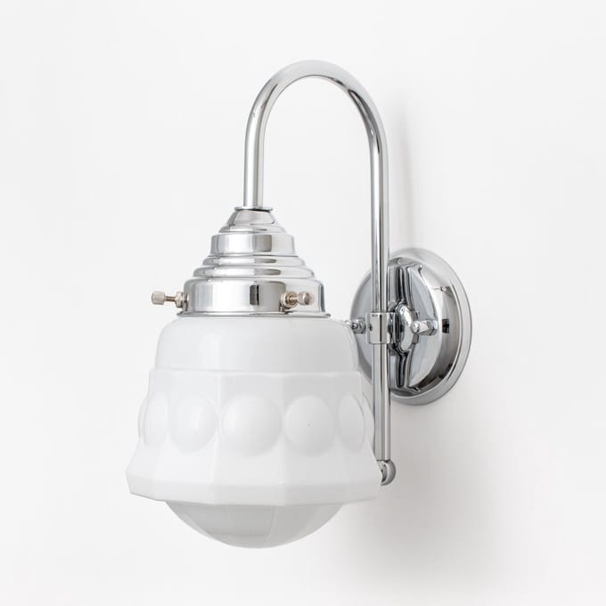 Wandlamp Weimar Meander Chroom - Art Deco Trade