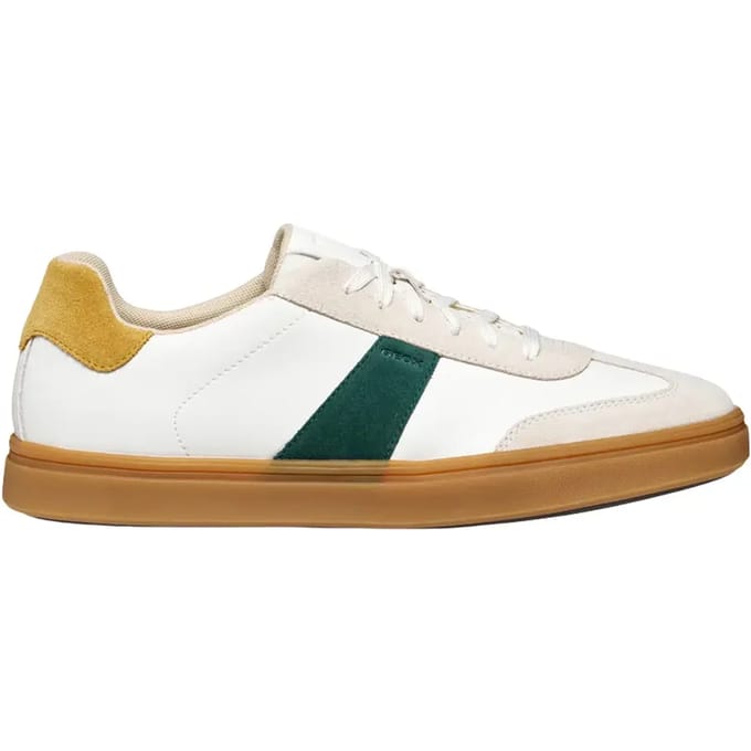 GEOX BALTMOORE HEREN Sneakers - WIT/GROEN - Maat 43