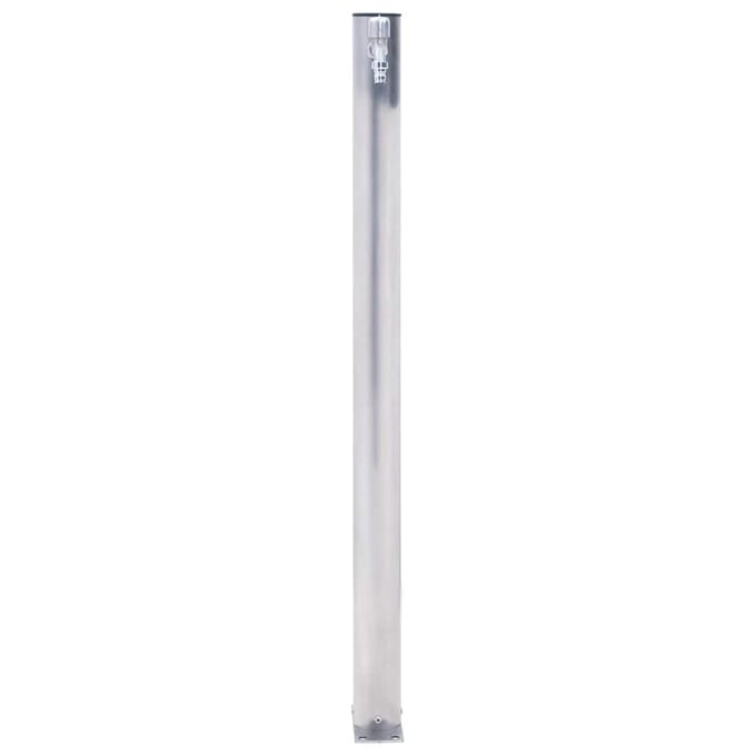 vidaXL - Waterzuil - 100 - cm - roestvrij - staal - rond
