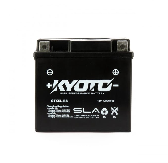 SLA-accu Kyoto voor Scooter Sym 50 Mio YTX5L-BS / 12V 4Ah Nieuw