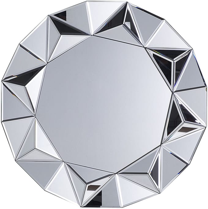 HABAY - Wandspiegel - Zilver - MDF
