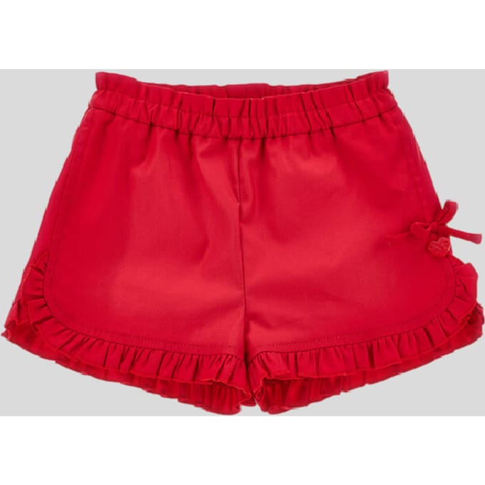 korte broek met rood kind