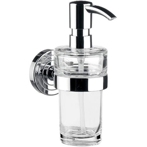 Emco Polo liquid soap dispenser with crystal glass container 072100101