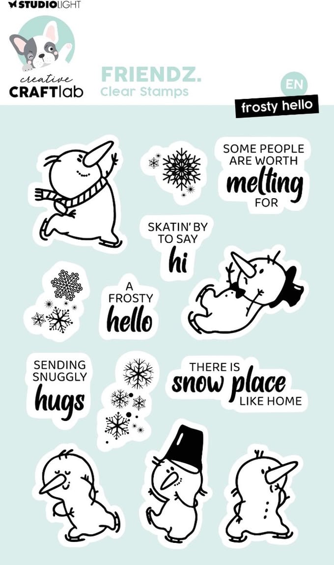 Clear stamps Frosty hello - Friendz nr. 570