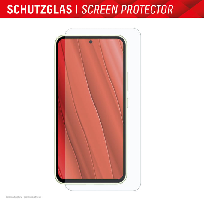 Displex Real Glass Screenprotector + Back Cover met Applicator voor Samsung Galaxy A55 - Transparant