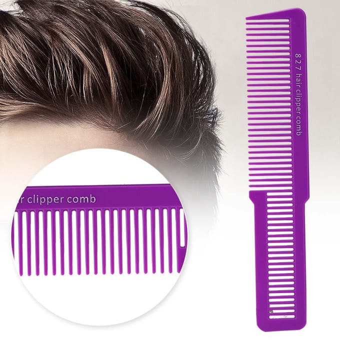 Professionele Salon Tondeuse Knipkam Kapper Kapperskam Voor Haartrimmen (Paars) oranje