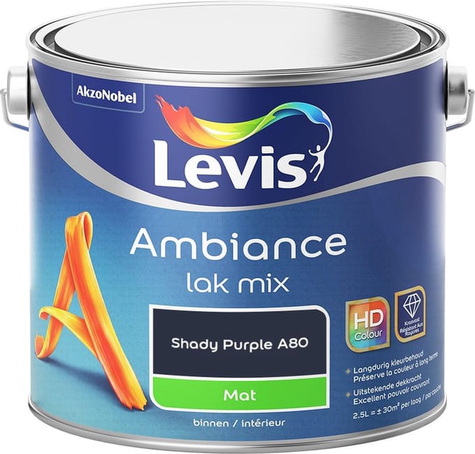 Levis - Ambiance Lak Mat Mix - Shady Purple A80 - Mengverf - 2,5 L