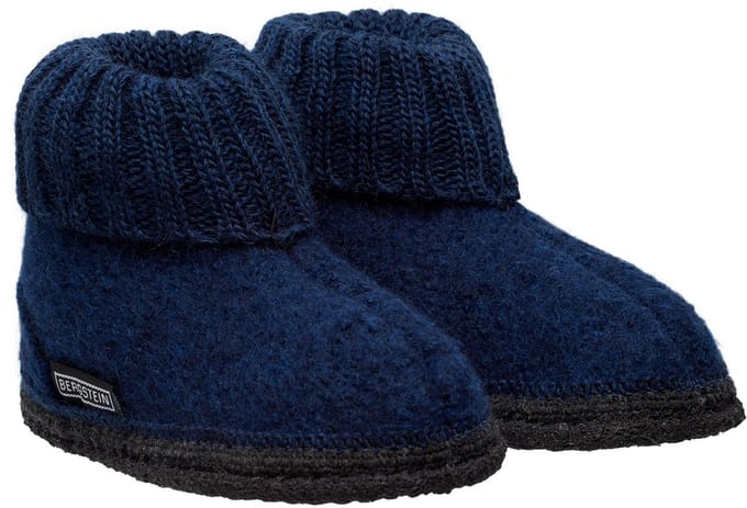 Bergstein Cozy Unisex Junior Sloffen - Dark Blue