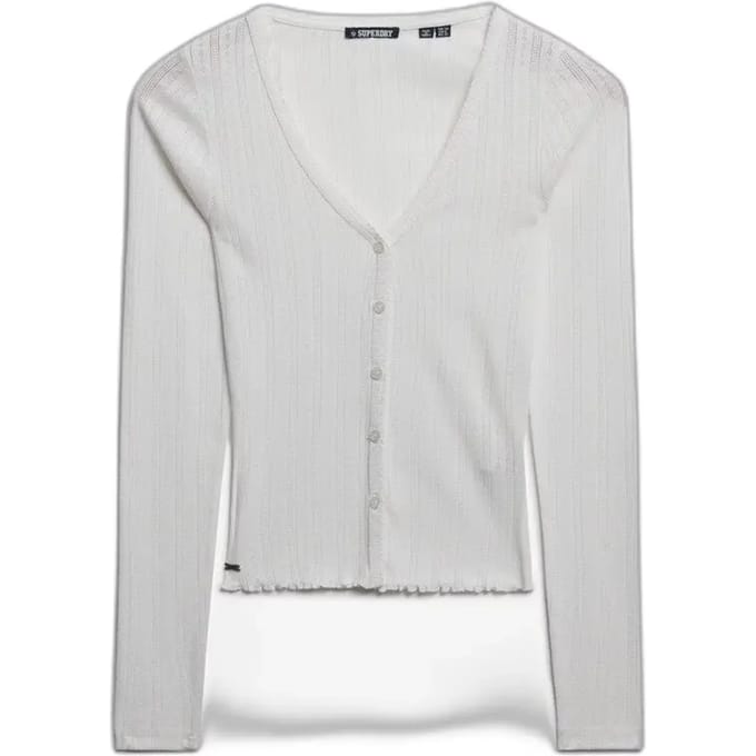 Superdry - Athletic Essential Pointelle Vest - Dames - Lange mouwen shirts