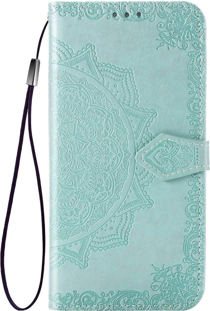 Geschikt voor Samsung Galaxy S20 Bookcase - Groen - Bloemen - Portemonnee Hoesje