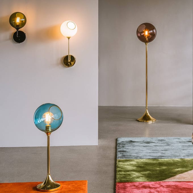 DESIGN BY US wandlamp Ballroom Long, wit/goud, schakelaar