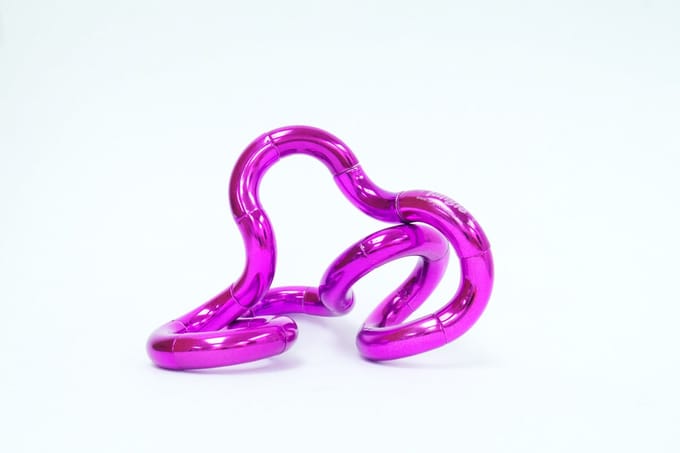Tangle Metallic Junior - roze - The Original Fidget Toy