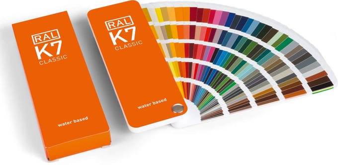 RAL K7 kleurenwaaier - water based - nieuwste editie (2024)