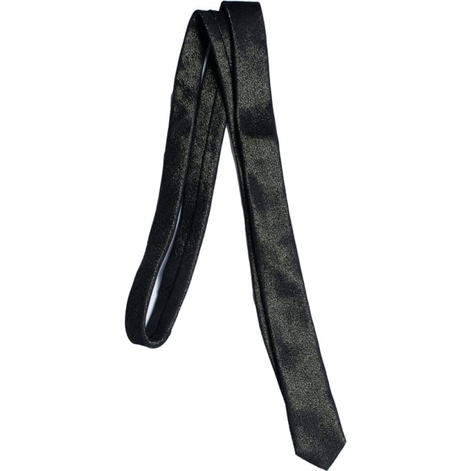 Saint Laurent, zwarte en gouden stropdas