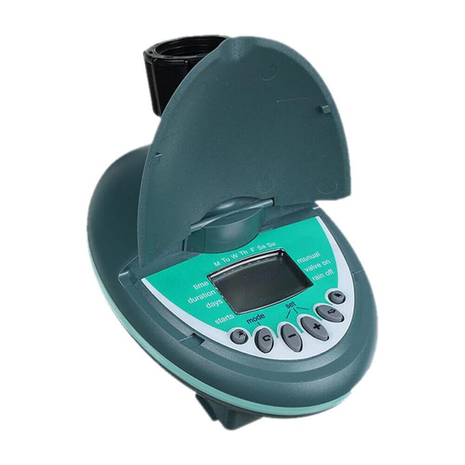 Tuinbewateringstimer Automatische irrigatiewatertimer voor thuistuinirrigatiecontrolesysteem groen