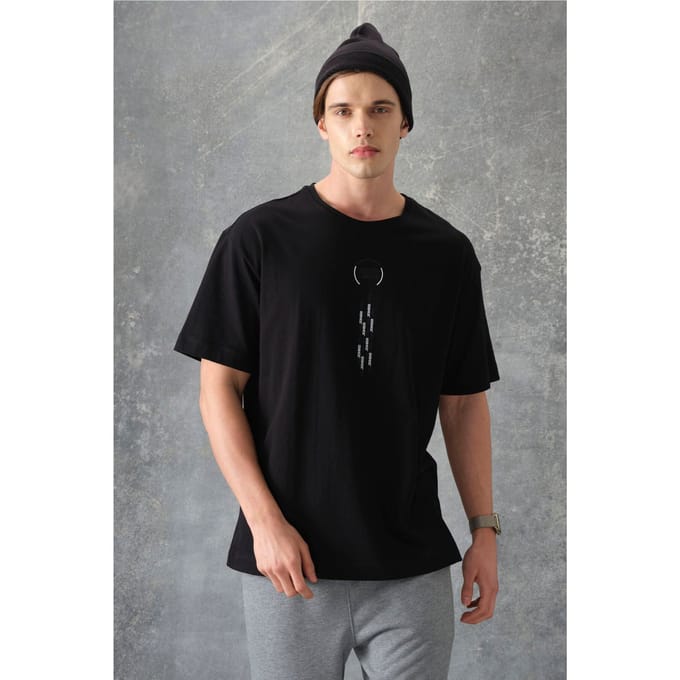 Oversized Katoenen Crew Neck T-Shirt