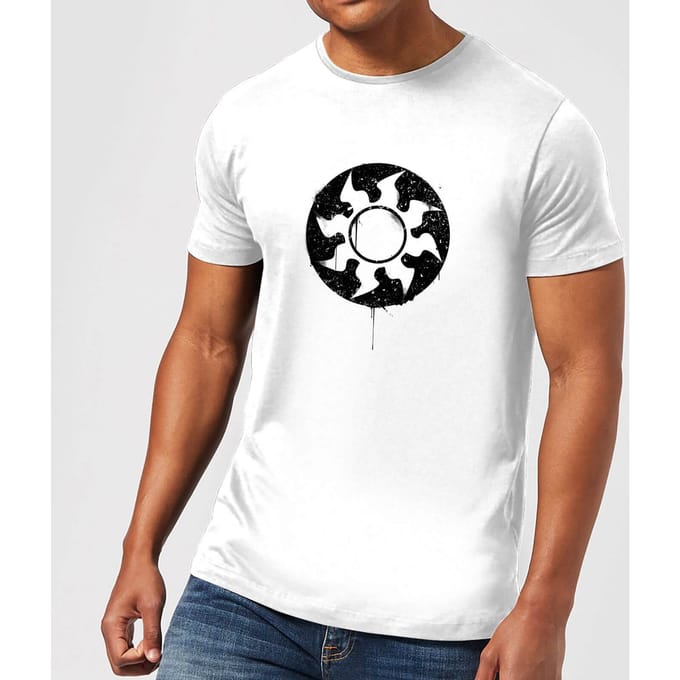 Magic The Gathering White Mana Splatter Men's T-Shirt - White - S