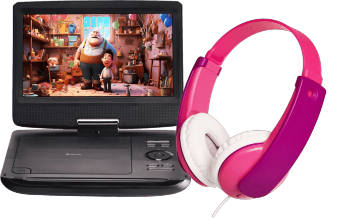 Denver MT-1097 + JVC HA-KD7 Roze