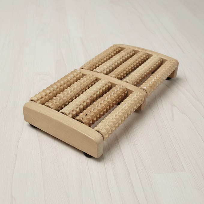 Traditionele Houten voetmassage roller - Voet massage - Reflexologie - Voetroller