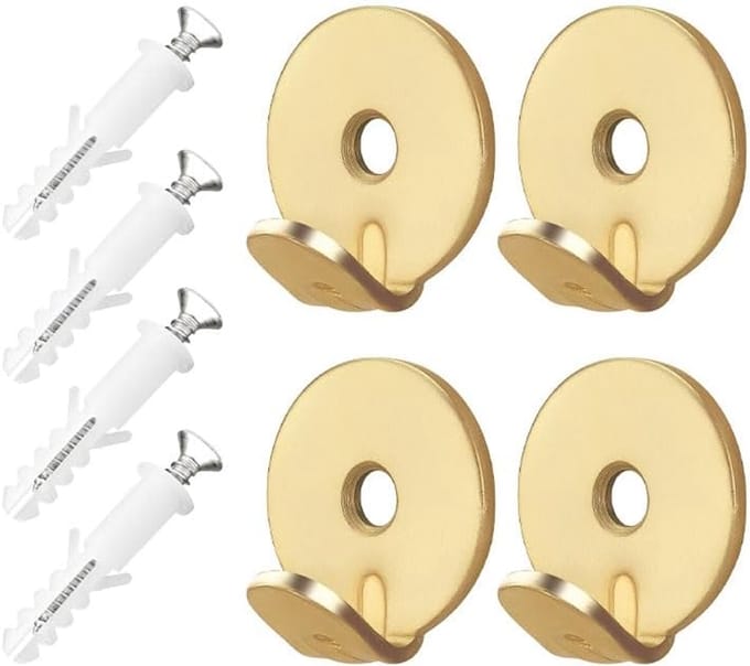 Duty Spiegel Hooks: 4 stuks Hanging Hook Kit met Schroeven