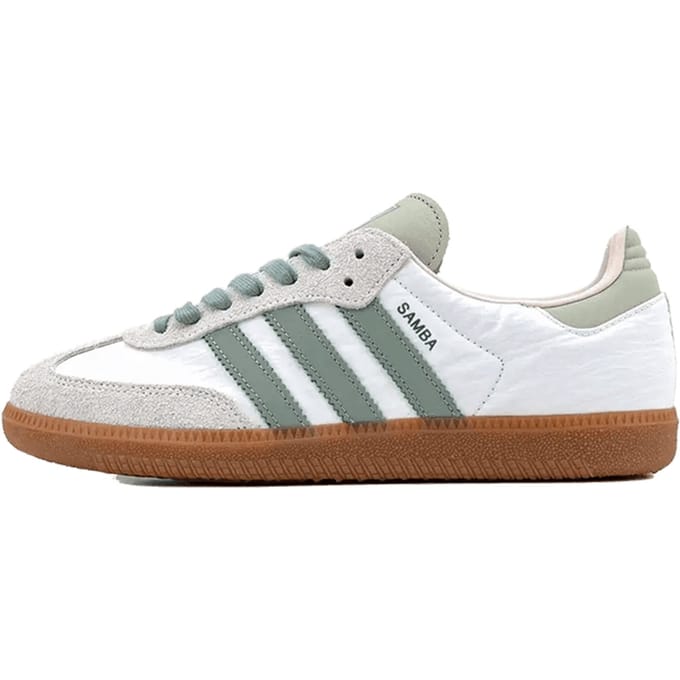 Adidas Samba OG Cloud White Silver Green