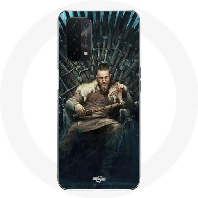 Coque - Maniacase - Oppo A54 5G - Souple - Noir - Vikings Game of Thrones