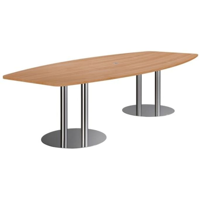 KARAT S 28 C - Karat Walnoot met voetstuk / chroom 280 x 130