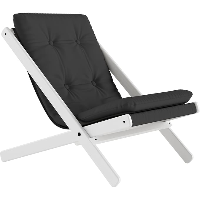 Karup Boogie klapstoel - 734 Dark Grey - 205 white lacquered