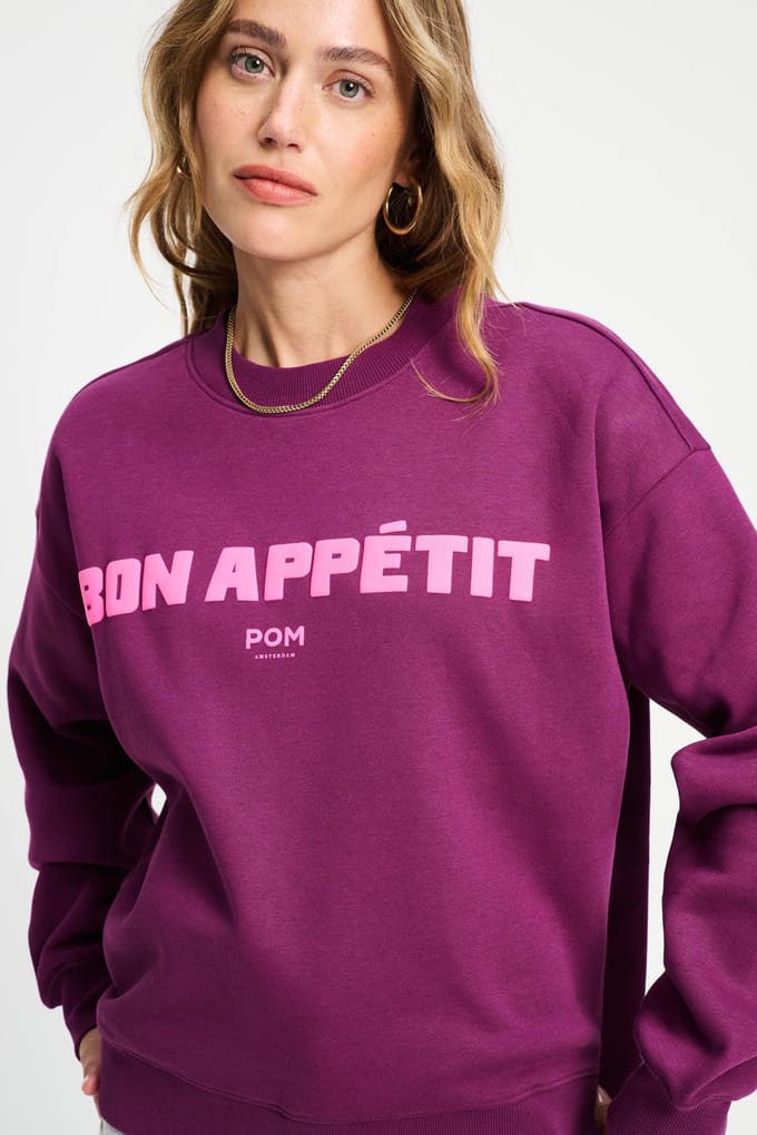 POM Amsterdam Sweater - Plum Taglia: 44 | Maglioni a maglia Outlet | Donna | Magenta